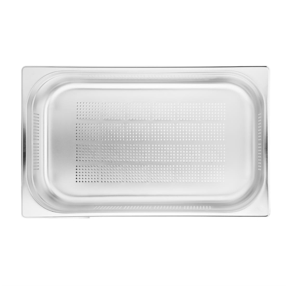 Vogue GN-Behälter Edelstahl 10cm GN1/1 gelocht