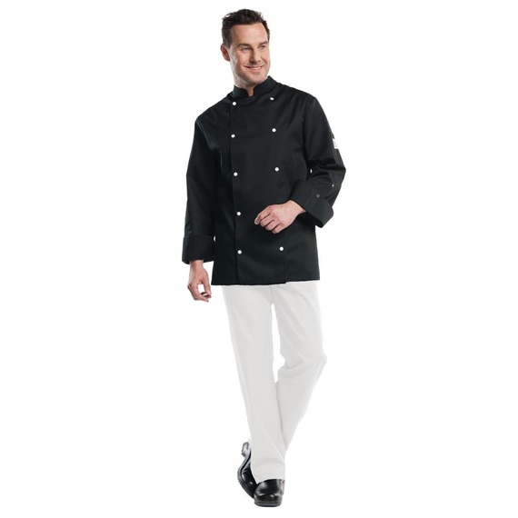 Chaud Devant Firenze Kochjacke lange Ärmel schwarz XXL