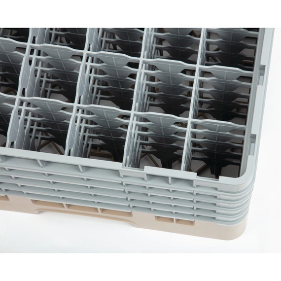 Cambro Gläserspülkorb beige mit 36 Fächern max Glashöhe 25,7cm
