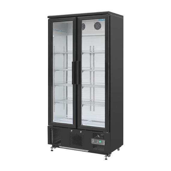 Polar Serie G Barkühlschrank hoch 2 Klapptüren