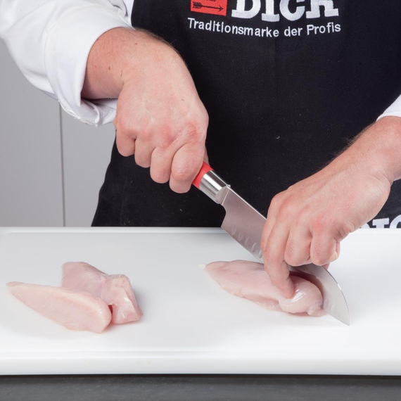 Dick Red Spirit Santokumesser mit Kullenschliff 18cm