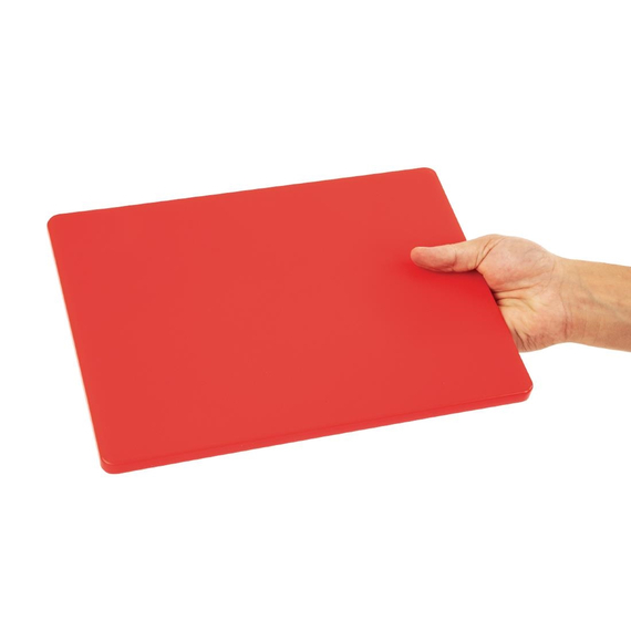 Hygiplas LDPE Schneidebrett rot 30,5x22,9x1,2cm