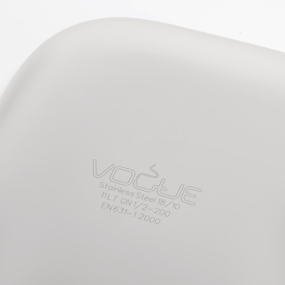 Vogue Strapazierfähiger GN-Behälter 1/2 Edelstahl 200mm