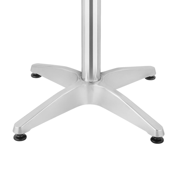 Bolero Stahl und Aluminium Runder Bistrotisch 800mm