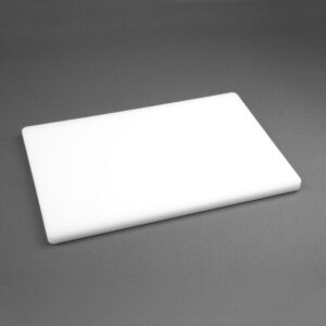 Hygiplas Dickes, niedrigdichtes, weißes Schneidebrett 450x300x20mm