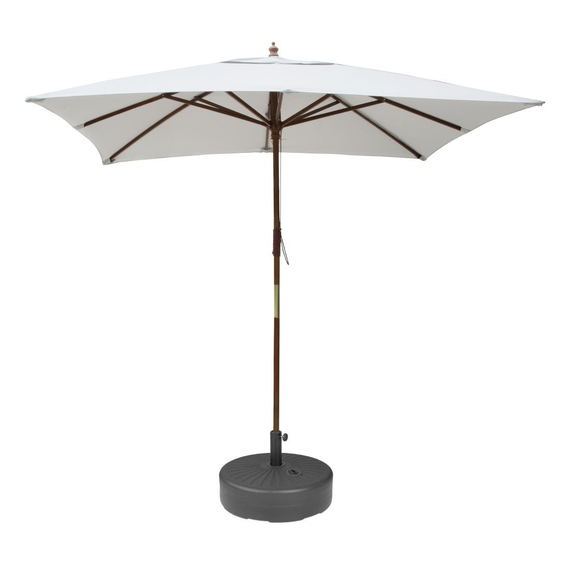 Bolero Sonnenschirmständer aus schwarzem Kunststoff, 40 l