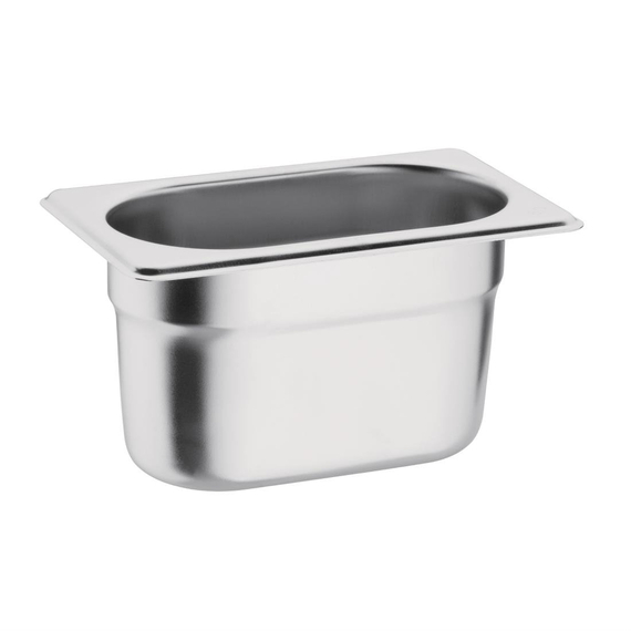 Vogue GN-Behälter Edelstahl 10cm GN1/9