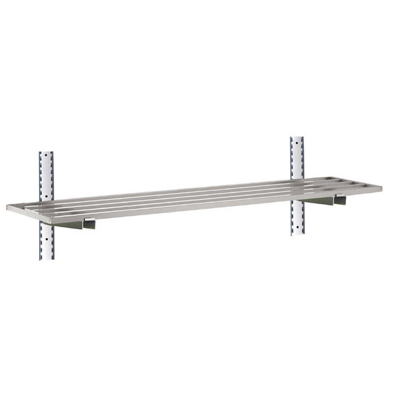 Gastro M Edelstahlwandregal 200cm breit