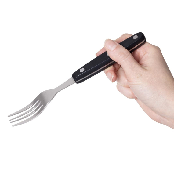 Olympia Steakgabeln mit schwarzem Griff (12 Stück)
