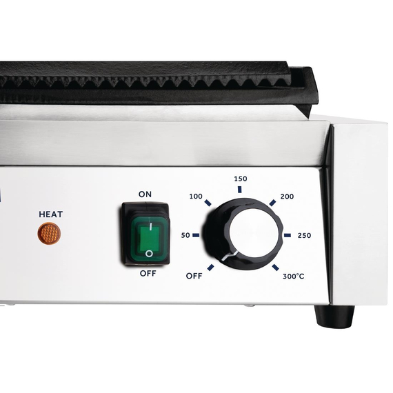 Nisbets Essentials Kontaktgrill gerillte obere Platte
