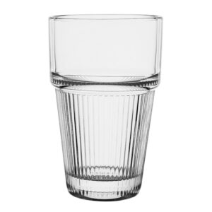 Olympia gestreifte stapelbare Becher 300ml (6 Stück)