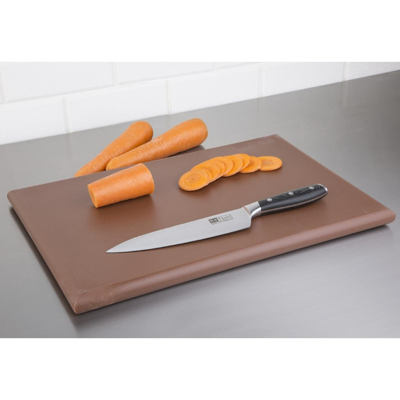 Hygiplas extra dickes Schneidebrett mit hoher Dichte braun