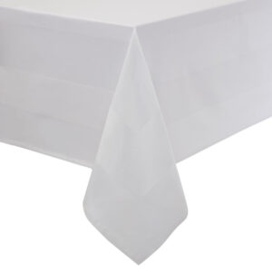 Mitre Luxury Satin Band Tischdecke weiß 137 x 178cm