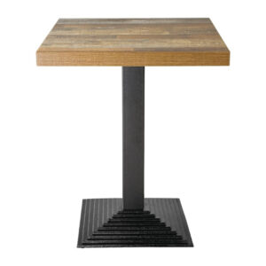 Bolero Vorgebohrte Quadratische Tischplatte Urban Dunkel 600mm