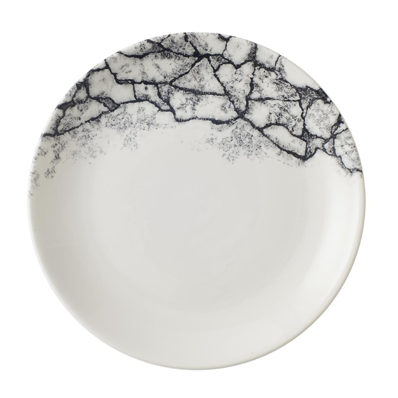 Churchill Kintsugi Accents Quartz Black Evolve Coupe-Teller, 165 mm, (12 Stück)