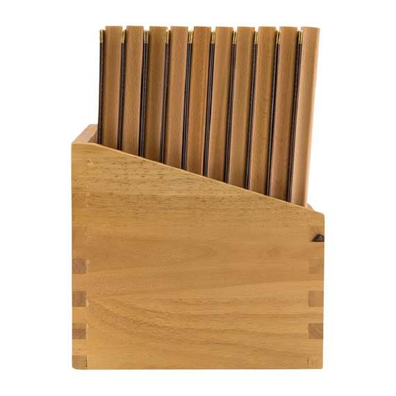 Securit Menümappen mit Holzbox braun A4 (20 Stück)