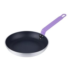 Hygiplas Teflon Platinum Plus antihaftbeschichtete Bratpfanne 240mm grün lila