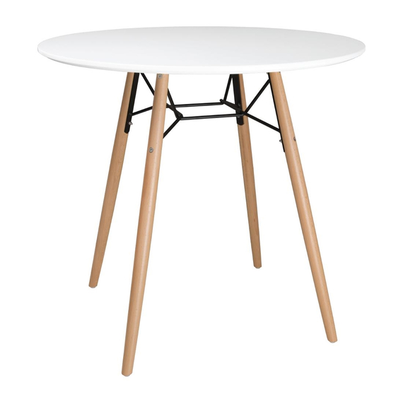 Bolero Arlo Tisch Rund Weiß 798mm