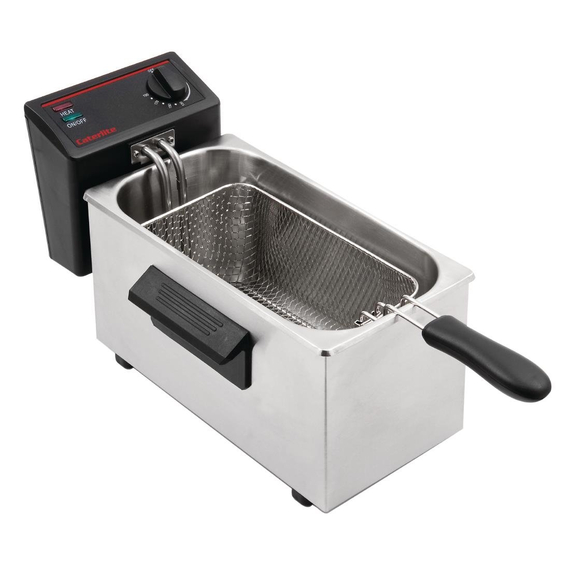 Caterlite Fritteuse 3,5 Liter mit Korb und 2 kW Leistung