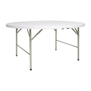 Bolero runder Klapptisch weiß 153cm