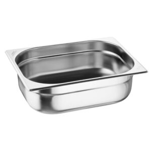 Nisbets Essentials Edelstahl 1/2 Gastronorm-Behälter 100mm (3 Stück)