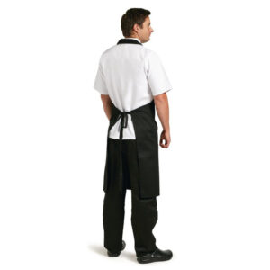 Whites Latzschürze aus Polybaumwolle schwarz XL