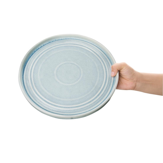 Olympia Cavolo Flacher runder Teller eisblau 27cm (4 Stück)