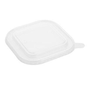 Fiesta Recyclierbarer PET-Deckel für quadratische Behälterbasen (300 Stück)