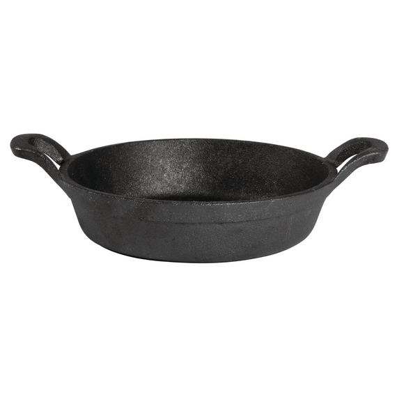 Olympia gusseiserne runde Servierpfanne mit Griffen 18cm
