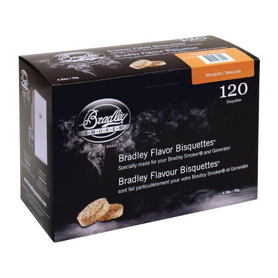 Bradley Food Smoker Mesquite Aroma-Bisquette (120 Stück)