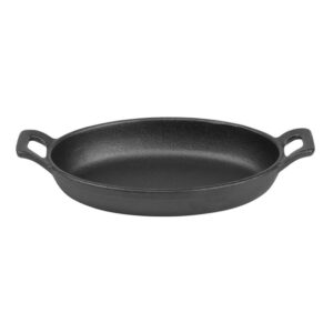 Olympia Gusseisen Ovale Schale mit Ohren 180x120mm