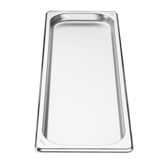 Vogue Edelstahl Gastronorm 2/4 Tablett 20mm
