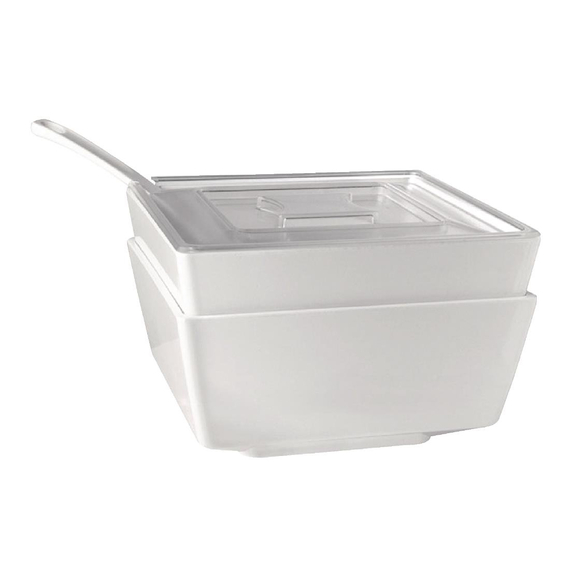 APS Float transparenter Deckel quadratisch 19cm