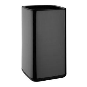 Bolero Quadratischer Mülleimer Titanium Schwarz 7Ltr