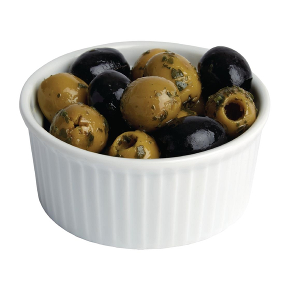 Olympia Whiteware Auflaufförmchen 8cm (12 Stück)