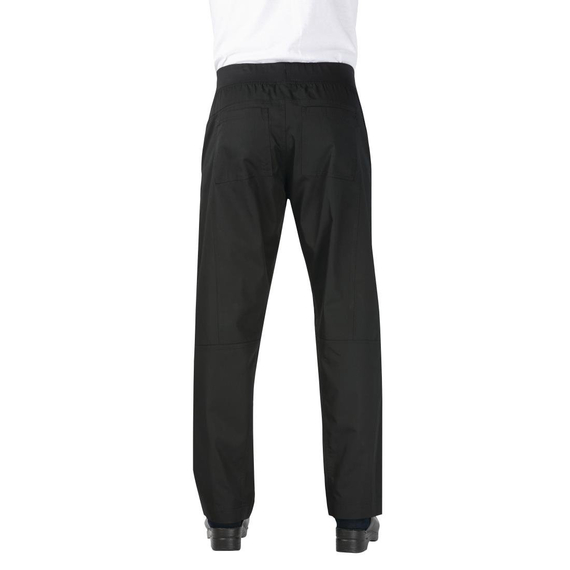 Chef Works Leichte Hose für Männer Schwarz Größe M