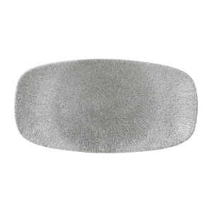 Churchill Raku längliche Platten, Jaspisgrau, 298 x 152 mm (12 Stück)