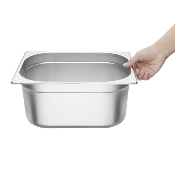 Vogue GN-Behälter Edelstahl 15cm GN1/2