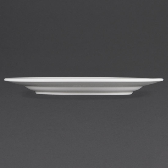 Olympia Whiteware Teller mit breitem Rand 31cm (6 Stück)