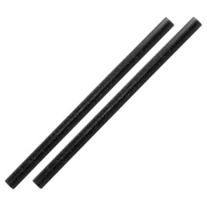Sier Einwegprodukte Refork gerader Strohhalm schwarz ø 8 mm / 15cm (100 Stück)
