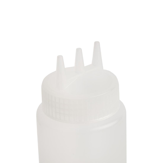 Vogue klare Quetschflasche mit 3 Düsen 24oz