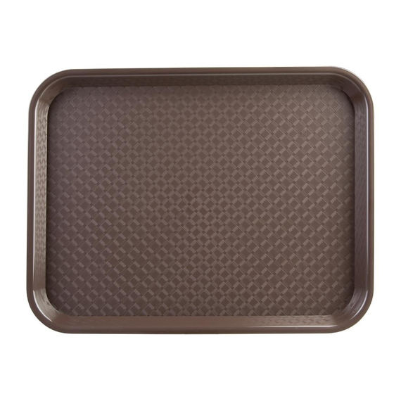 Olympia Kristallon Fast-Food-Tablett braun 41,5 x 30,5cm