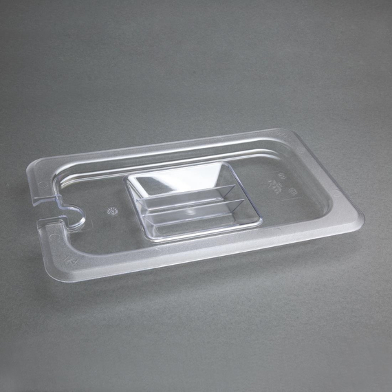 Vogue Polycarbonat Deckel mit Löffelaussparung GN1/4