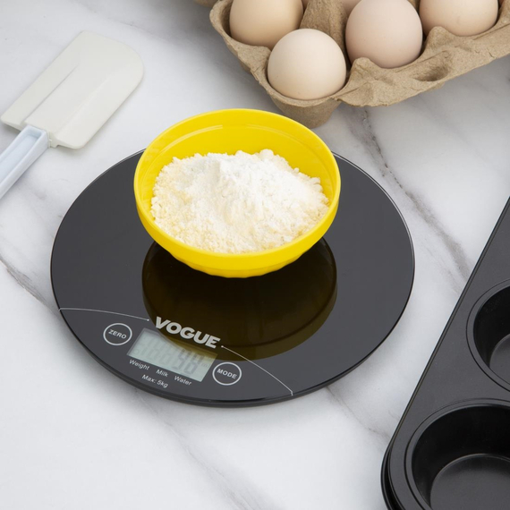 Vogue Weighstation elektronische runde Waage 5kg