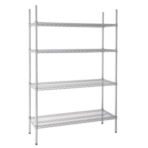 Vogue 4 Reihen Drahtregal Kit 1220x460mm