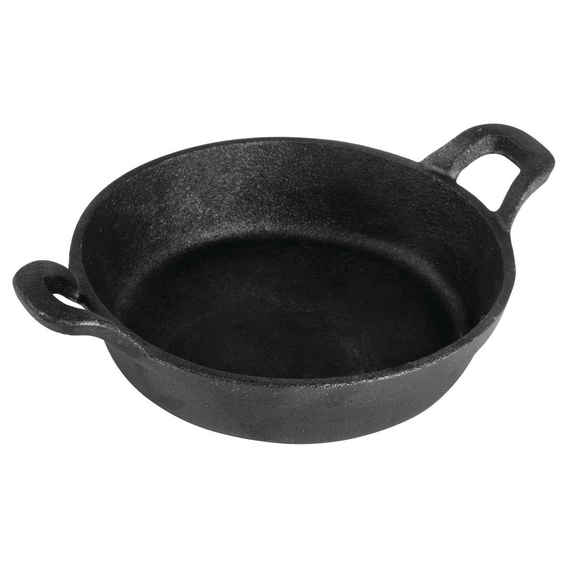 Olympia gusseiserne runde Servierpfanne mit Griffen 18cm
