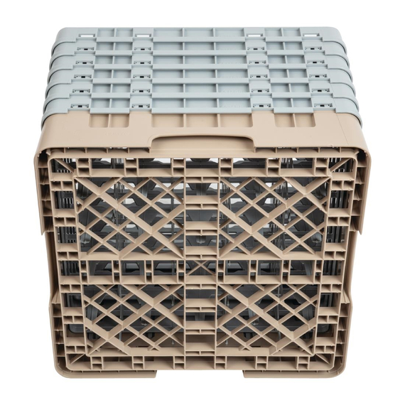 Cambro Gläserspülkorb beige mit 25 Fächern max Glashöhe 29,8cm