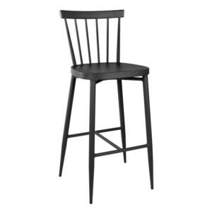 Bolero Windsor Hochhocker aus Aluminium in Schwarz (2 Stück)