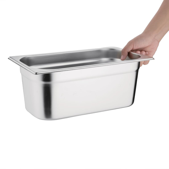 Vogue GN-Behälter Edelstahl 10cm GN1/3