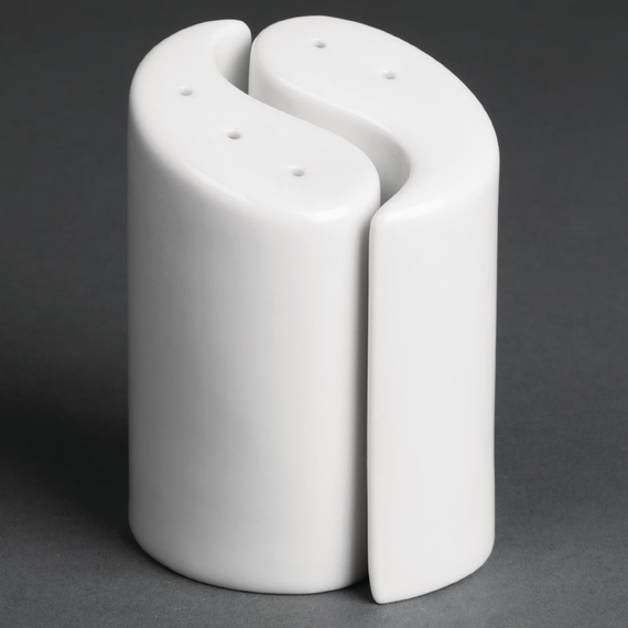 Olympia Whiteware Salz- und Pfefferstreuer Ying und Yang 9,5cm (12 Stück)